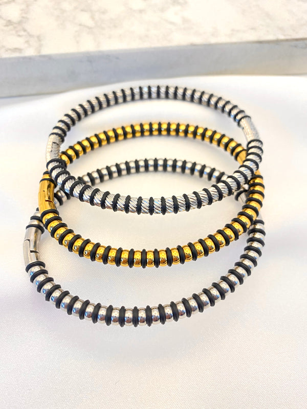 Pulsera Rígida Unisex Acero