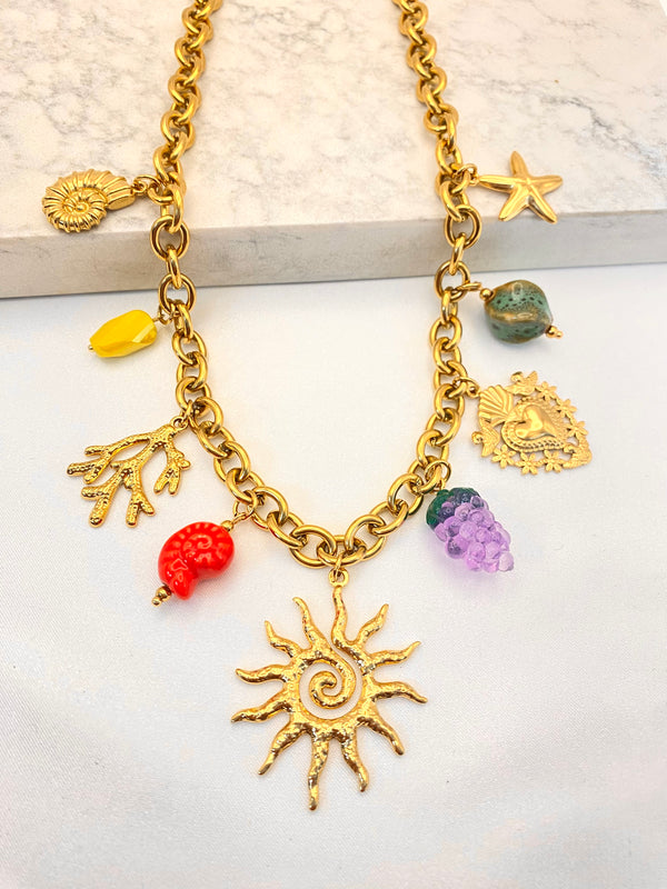 Collar Dijes Acero #1
