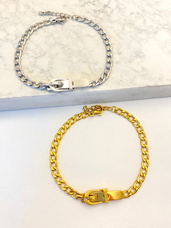 Pulsera Tipo Cinturon Acero