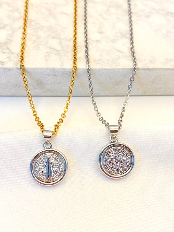 Collar Medalla San Benito