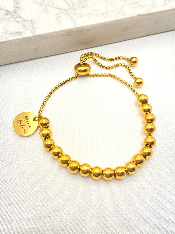 Pulsera Personalizada Balines Acero