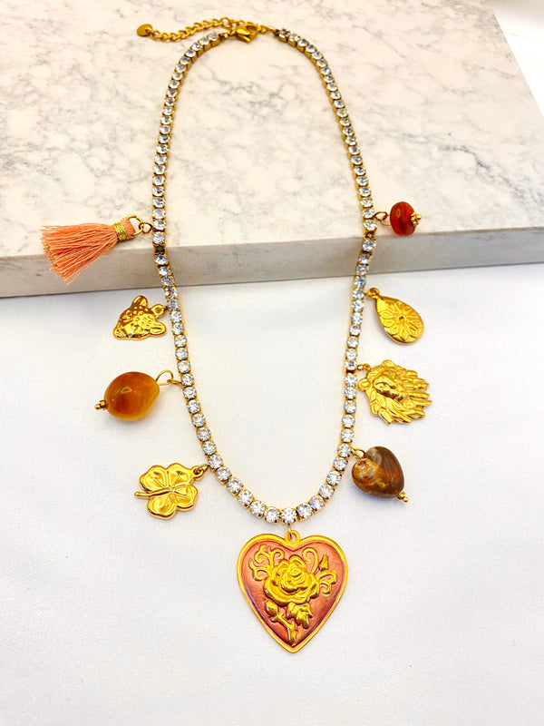 Collar Dijes Acero #4