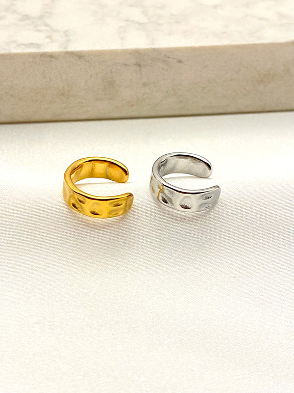Earcuff Martillado Acero