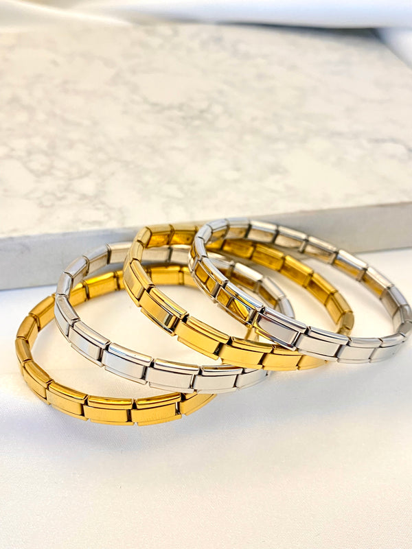 Pulsera Italiana Delgada Acero