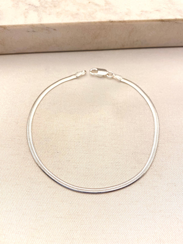 Pulsera Snake Inflada Plata