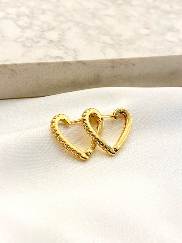 Arracada Corazon Zirconias