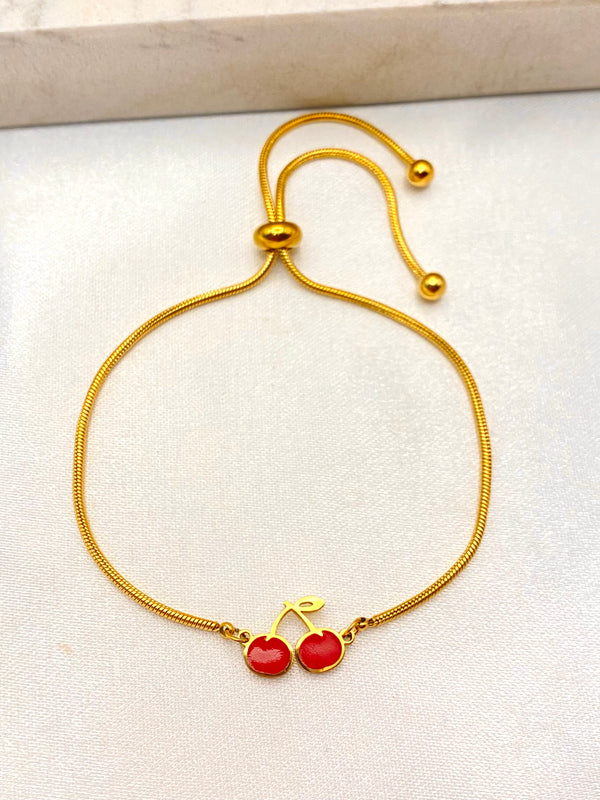 Pulsera Cerecita Ajustable Acero