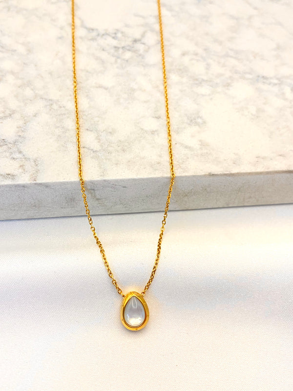 Collar Gotita Transversal Acero