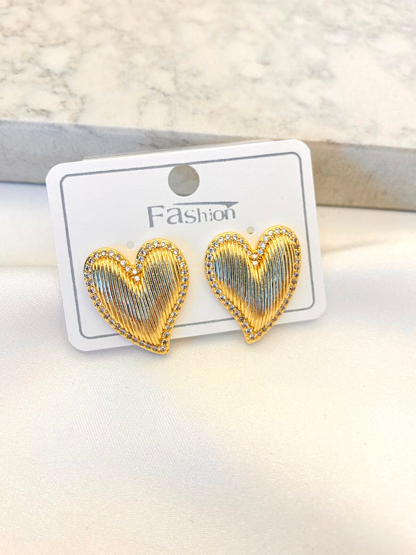 Arete Corazon Rayado Zirconias