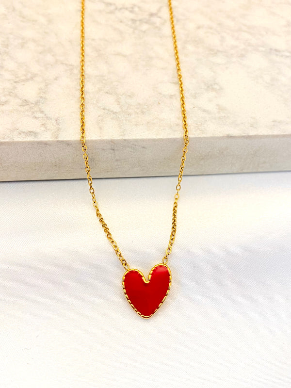 Collar Corazon Red Acero