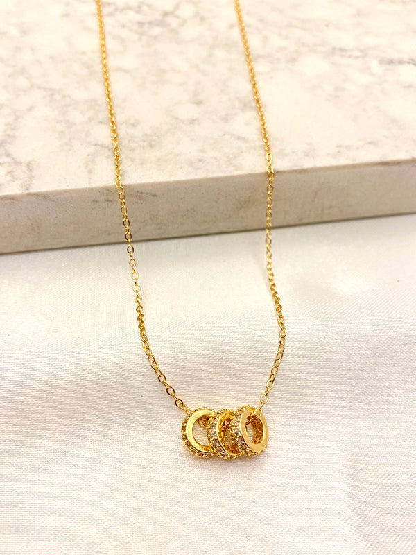 Collar Tres Aros Zirconia