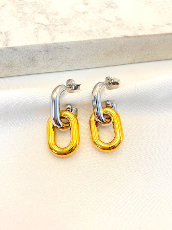 Arete Eslabon Bicolor Acero