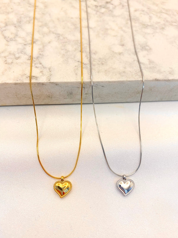 Collar Corazon Mini Acero