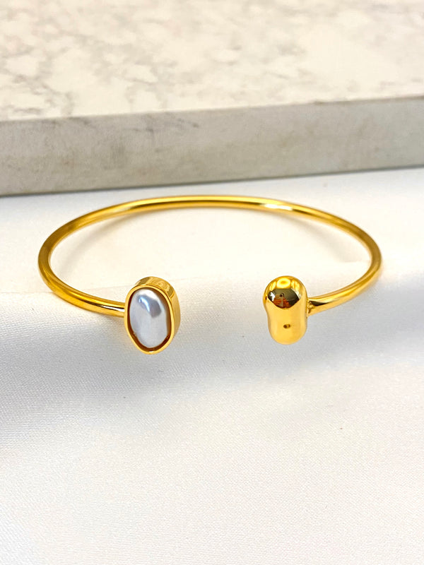 Pulsera Doble Oval Acero