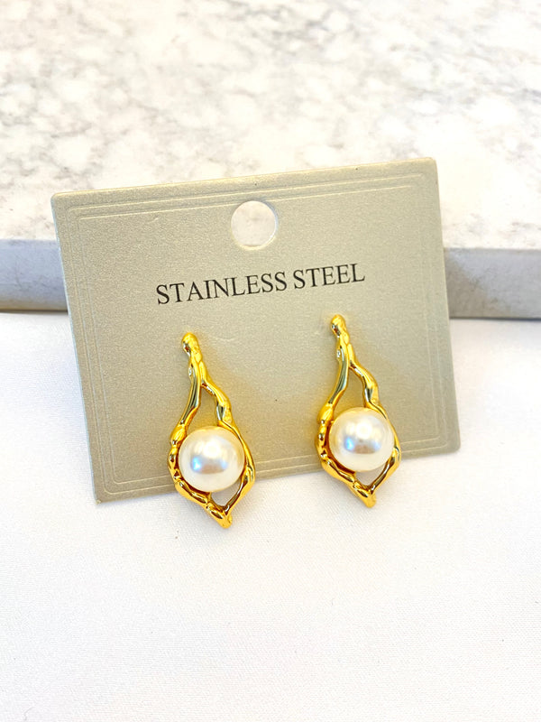 Arete Abstracto Perla Acero