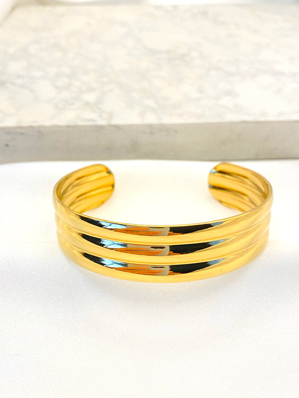 Pulsera Tres Lineas Acero