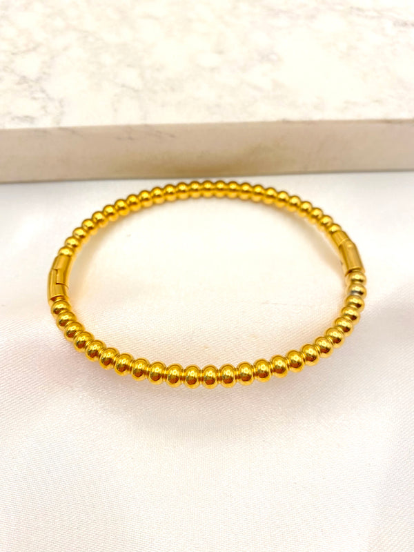 Pulsera Balines RIgidos Acero
