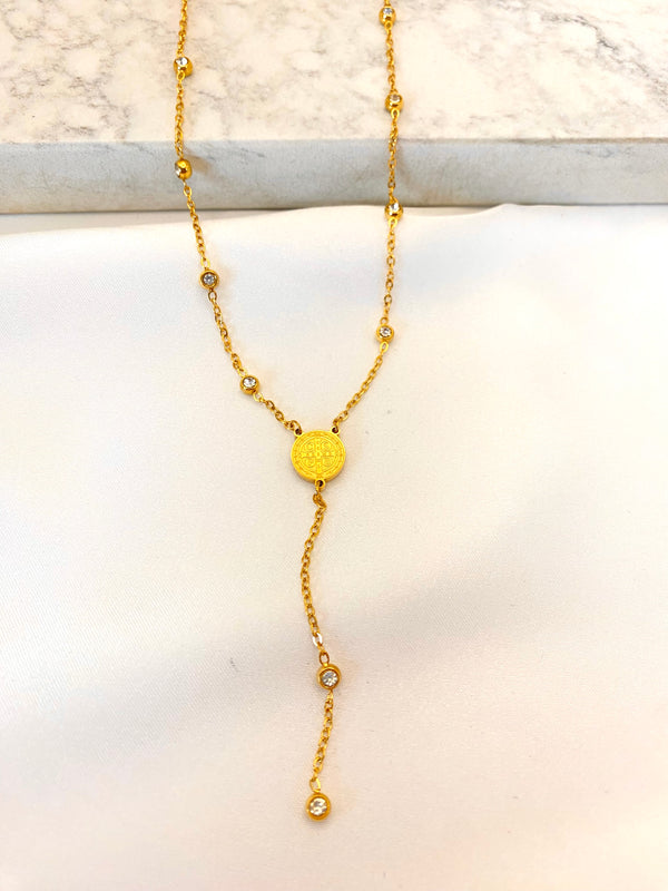 Collar Tipo Rosario Acero