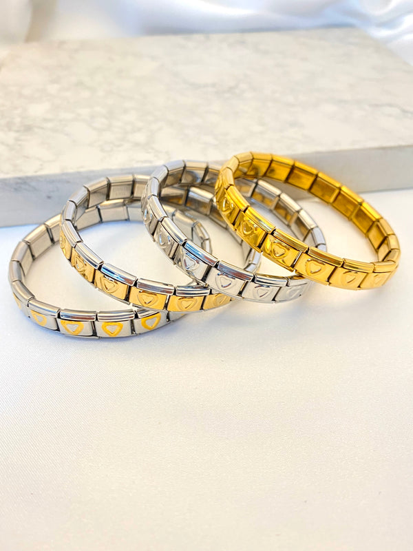Pulsera Italiana Corazon Silueta