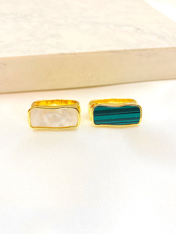 Anillo Rectangulo Irregular
