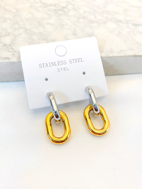 Arete Eslabon Bicolor Acero