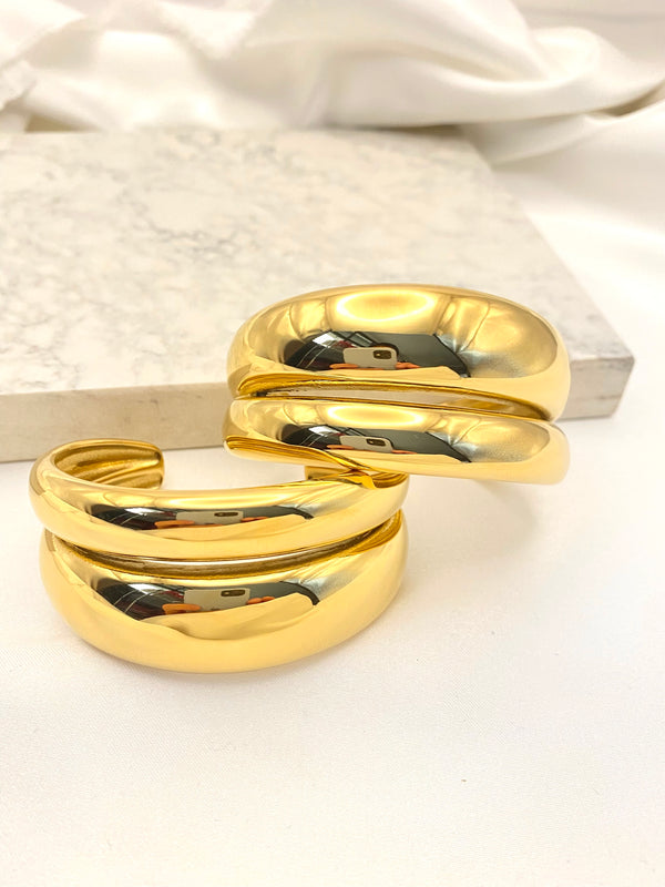 Pulsera Doble Ancha Acero