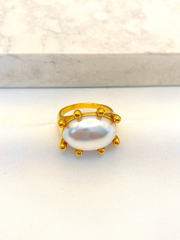 Anillo Perla XL Acero