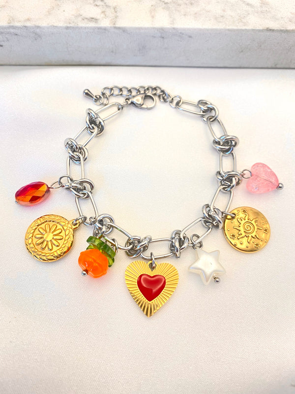 Pulsera Dijes Mix Acero