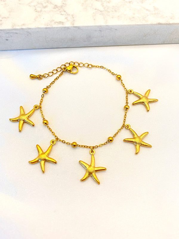 Pulsera Estrellas de Mar Acero