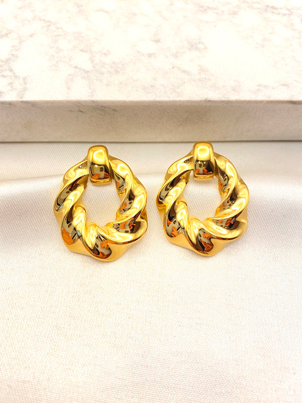 Arete Oval Twist Acero