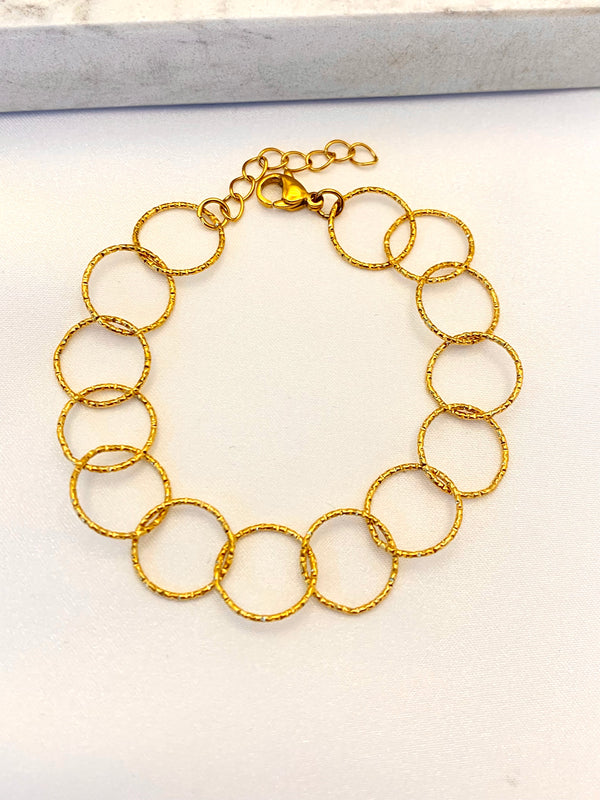 Pulsera Aros Seguidos Acero