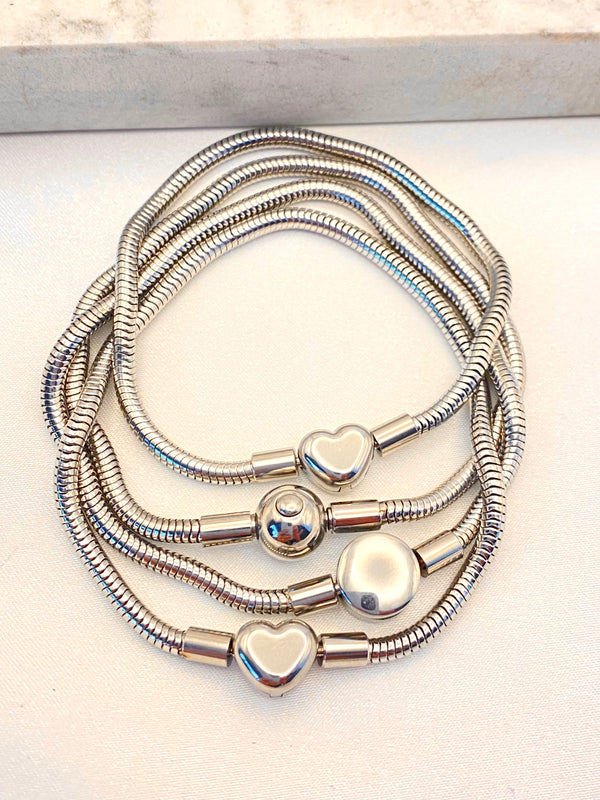 Pulsera Para Charms Acero