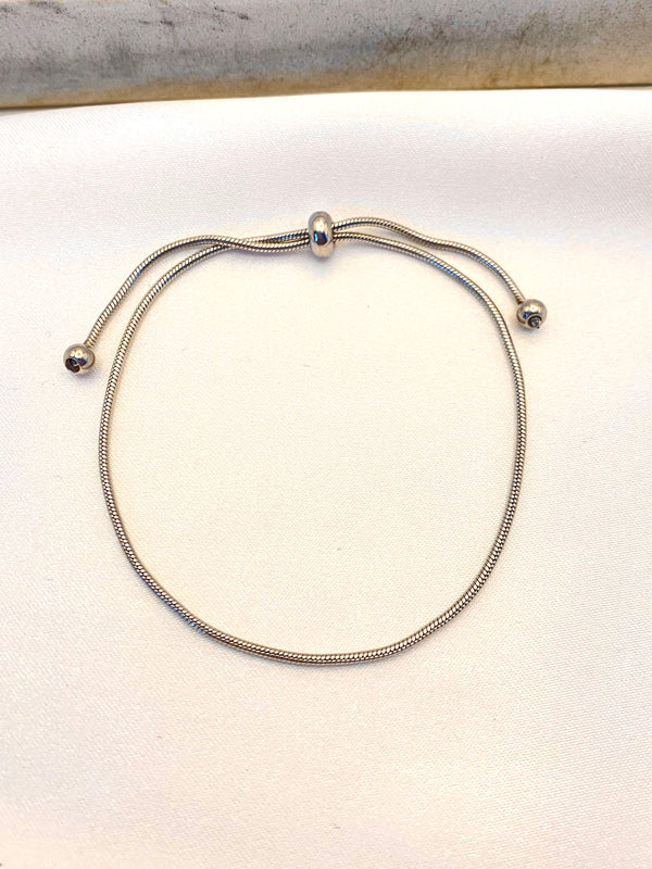 Pulsera Round Plateada Acero