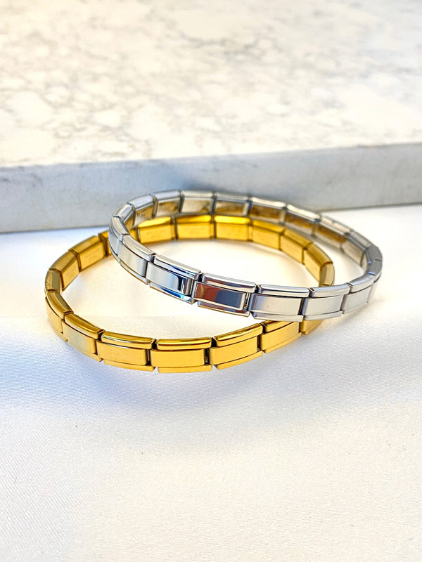 Pulsera Italiana Delgada Acero