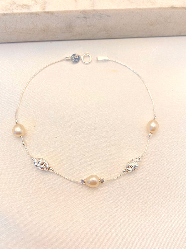 Pulsera Combinada Plata