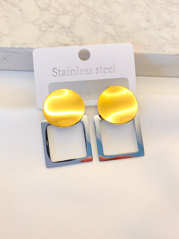 Arete Geometrico Bicolor Acero