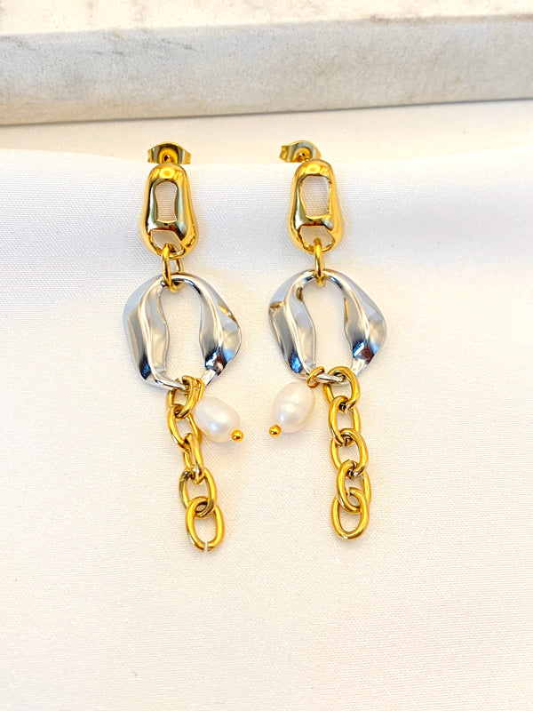 Arete Combinado Bicolor Acero