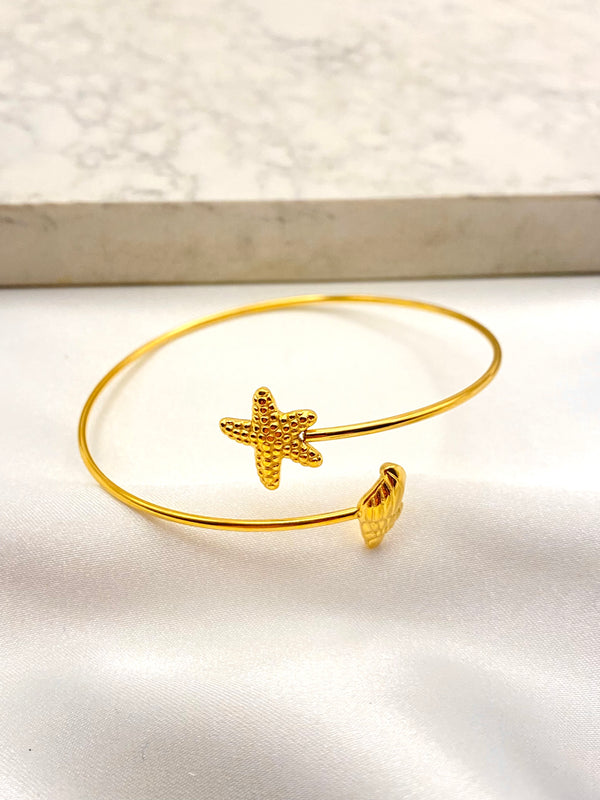 Pulsera Aro Marino Dorado Acero