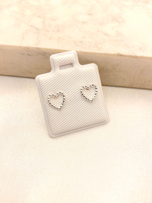 Broquel Corazon Boleado Plata