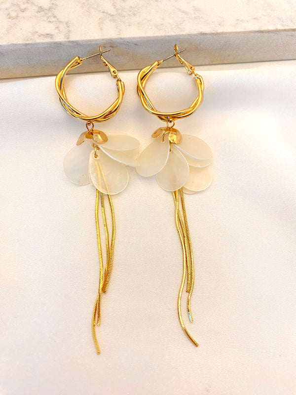 Arracada Larga Petalos