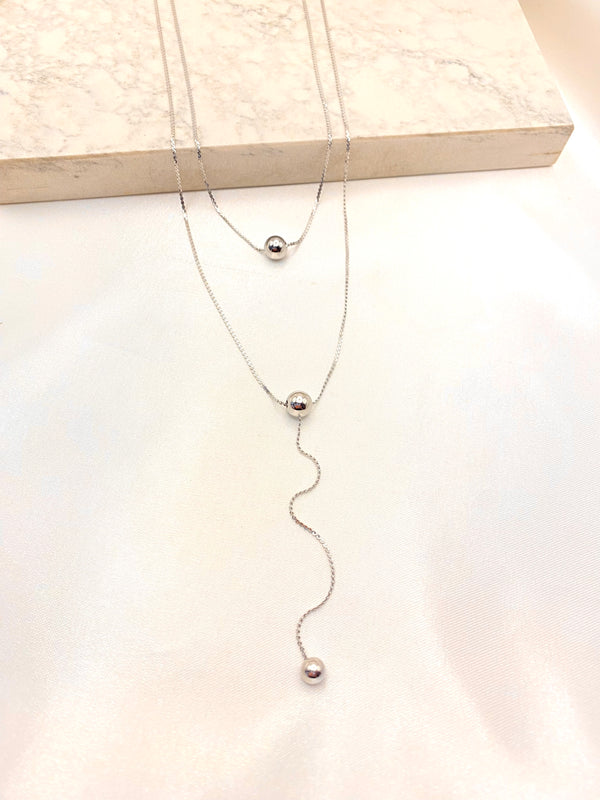 Collar Layers 3 Balines Acero
