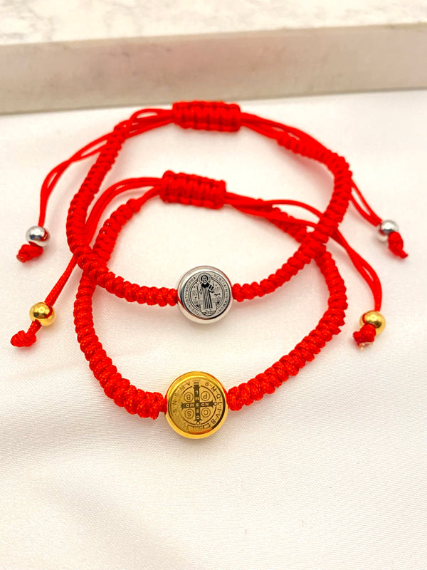 Pulsera Tejida San Benito Acero
