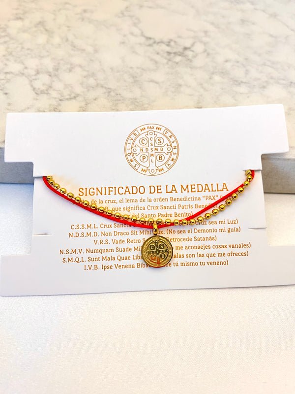 Pulsera Micro Balines San Benito Acero