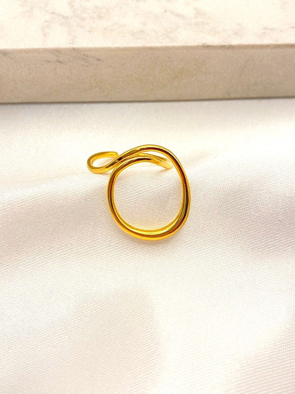 Anillo Circulo Silueta Acero