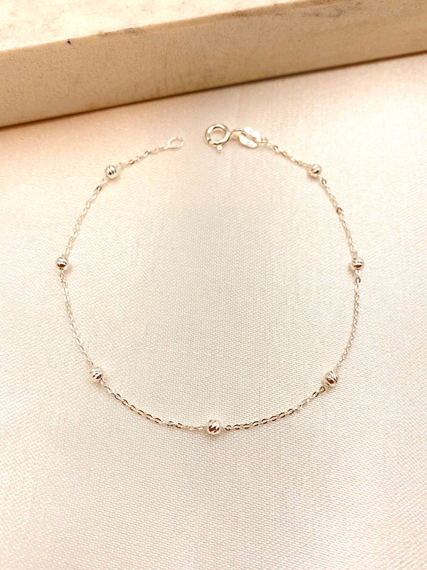 Pulsera Balin Mini Grabado Plata