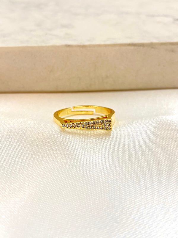 Anillo Triangulo Zirconia