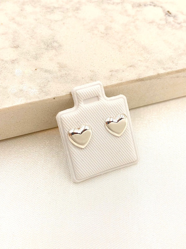 Broquel Corazon Grande Plata
