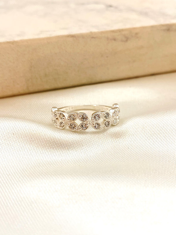 Anillo Rectangulo Plata