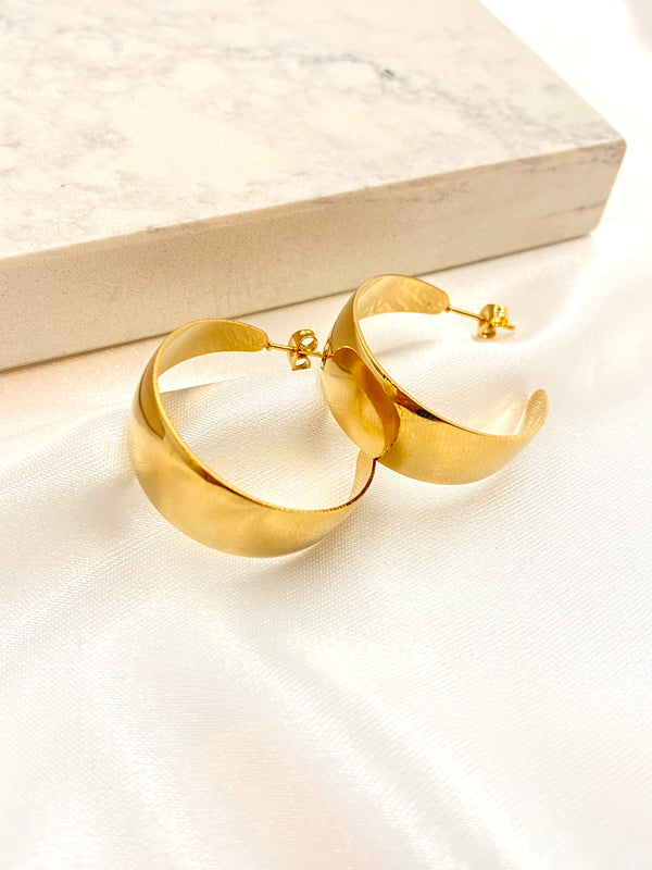 Arracada Clasica 30mm Acero