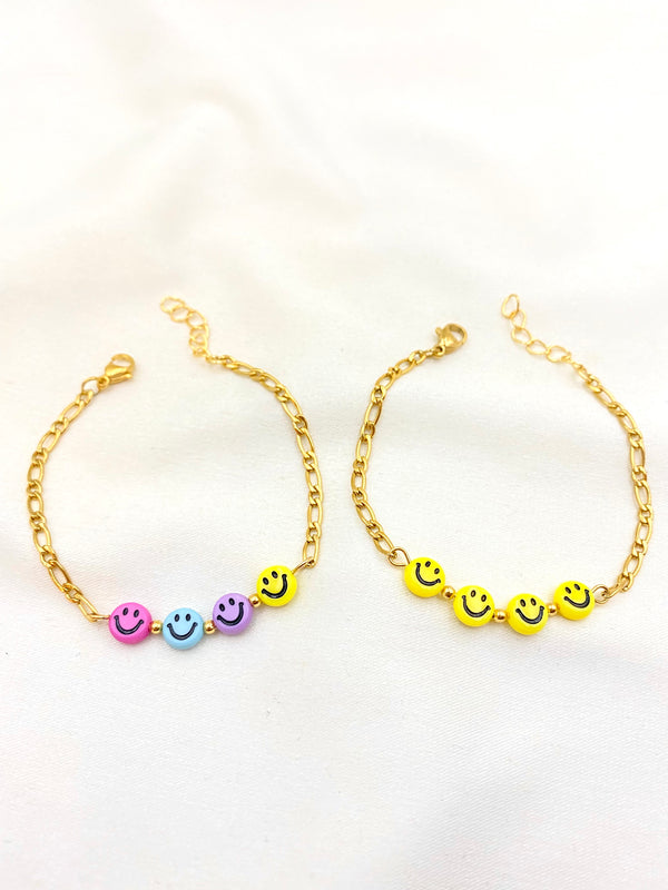 Pulsera Carita Feliz Colores